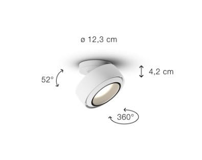 Occhio Più R alto up VOLT Strahler | schwarz